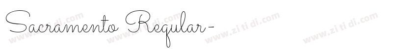 Sacramento Reqular字体转换